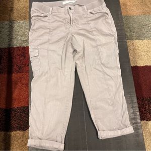 COPY - Women’s Sonoma Goods for Life UltraComfort Waist Utility Capris gray siz…